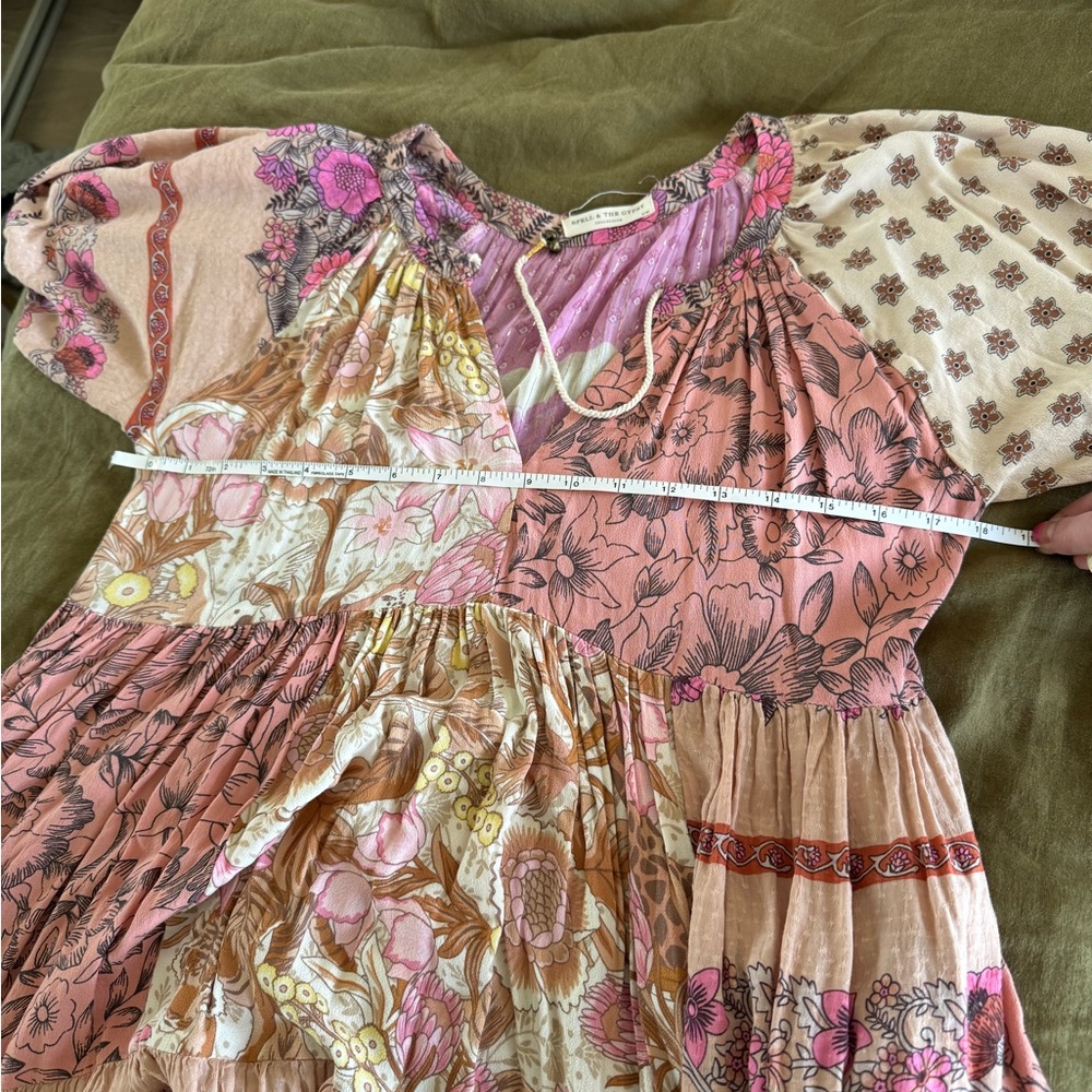 Spell Renew Patchwork Gown - Petite - image 4